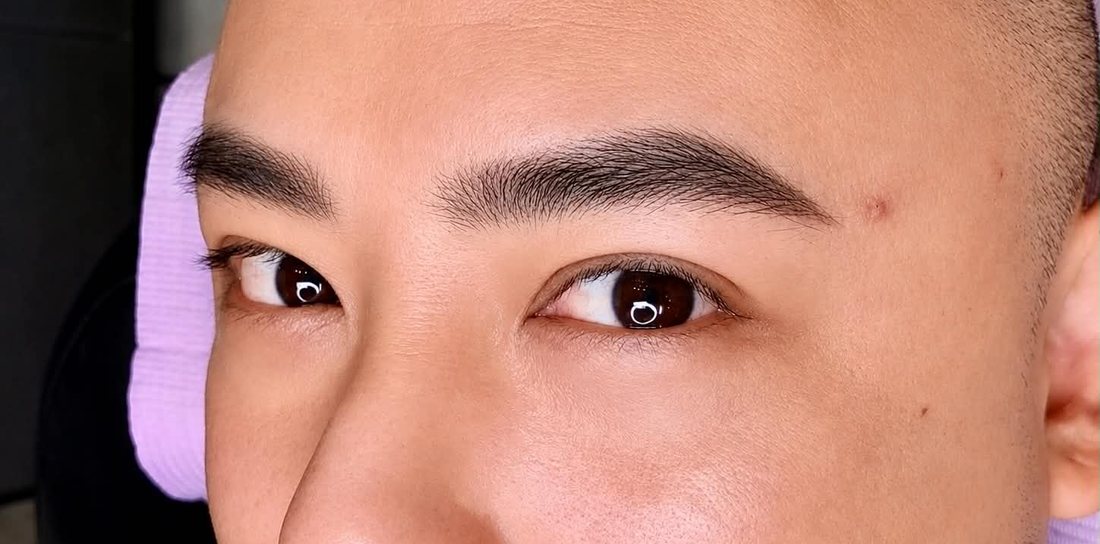 Men's Feather Nano Brows after